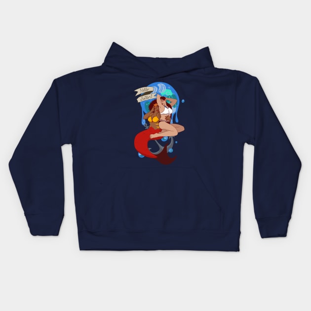 Hello Sailor! Ladies SFW Kids Hoodie by bones